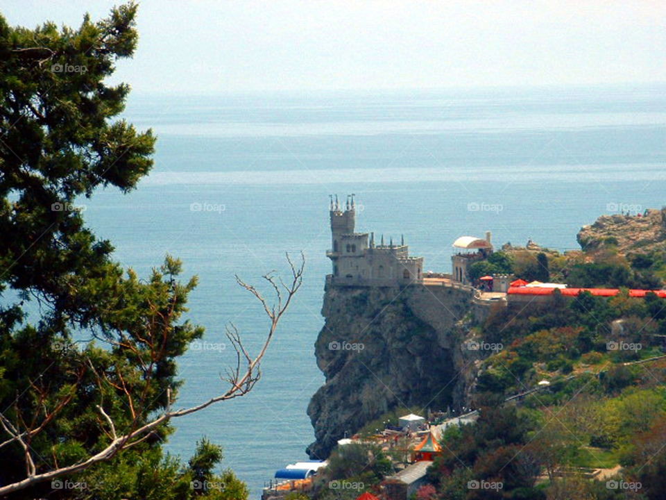 Crimea 2006_137. Visited Crimea in 2006 - View of the Black Sea and historical buildings
