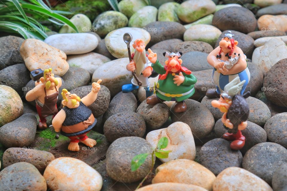 Toy figurine of Uderzo's Asterix and friends