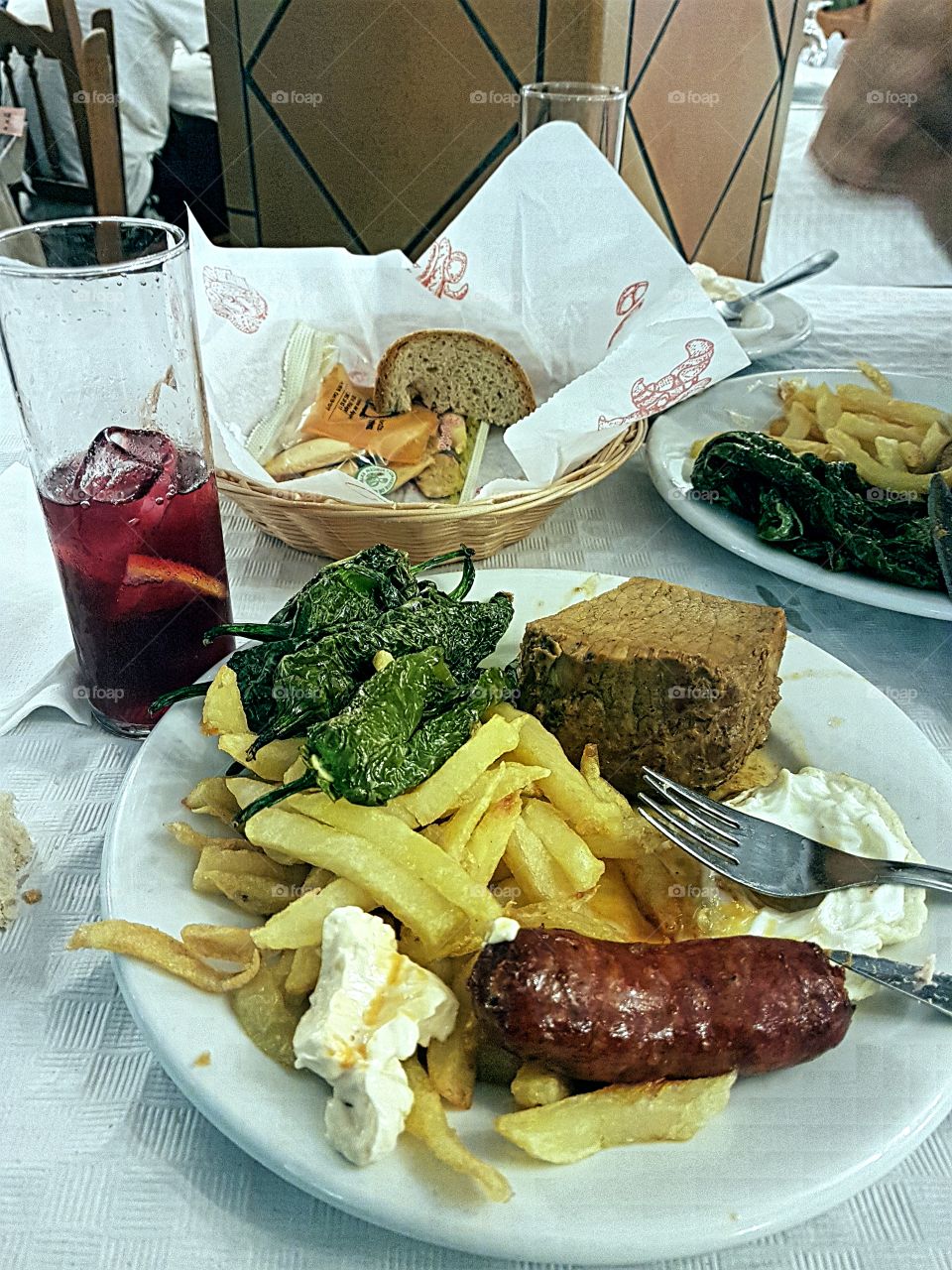 Typical food of the mounts of Malaga