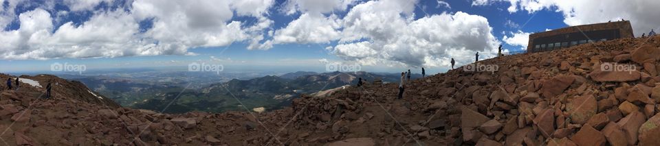 Top of Pikes Peak. 