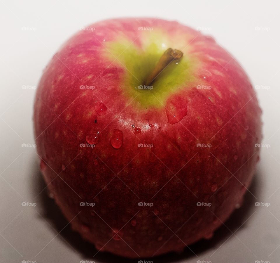 Apple with Waterdrops