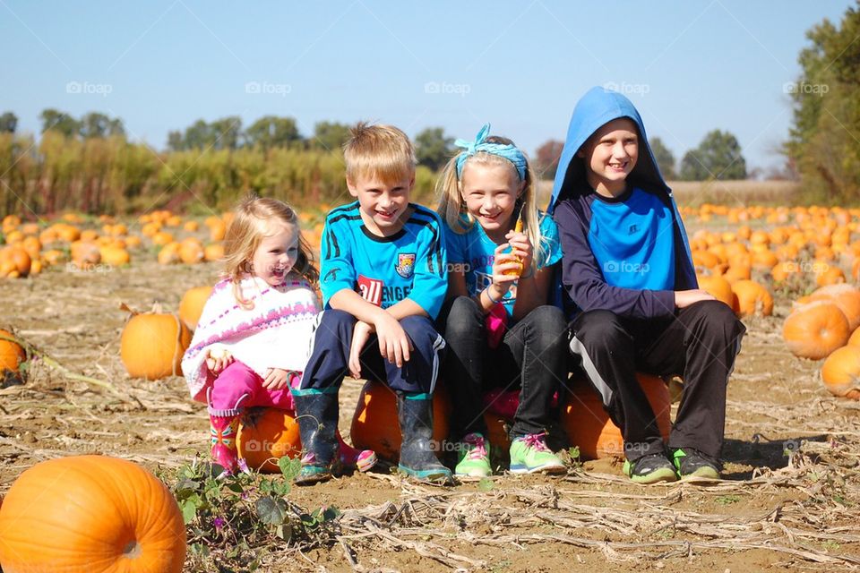 Pumpkin patch kids