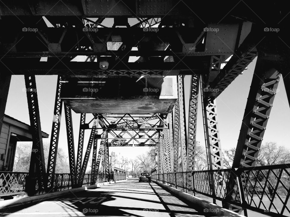 black white bridge