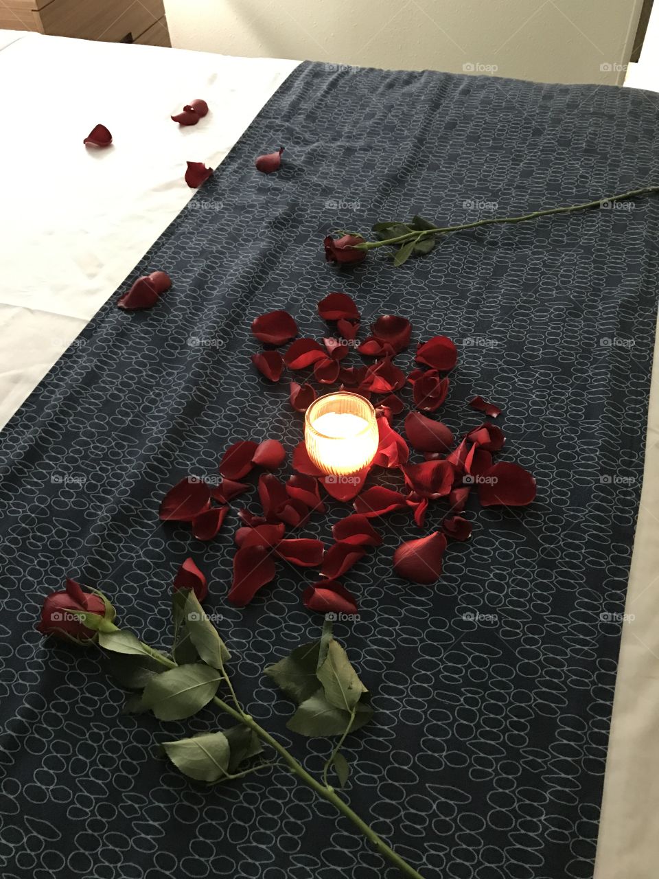 Roses, love, candle 