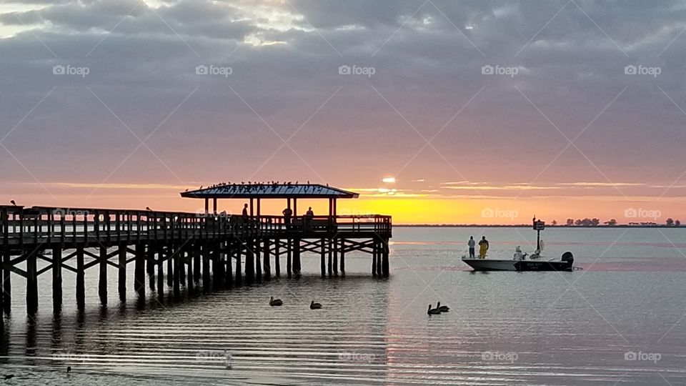 Sunrise at Safety Harbor Pier