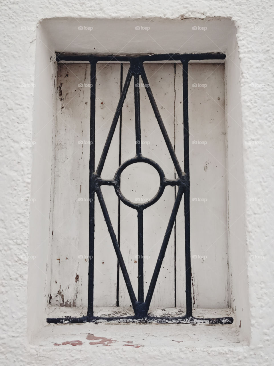 White closed window