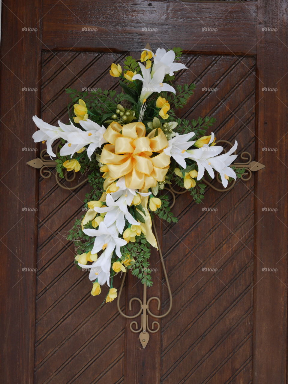 Flower covered cross