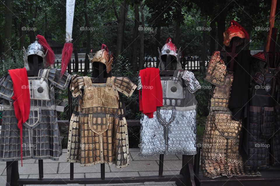 Chinese warrior costumes