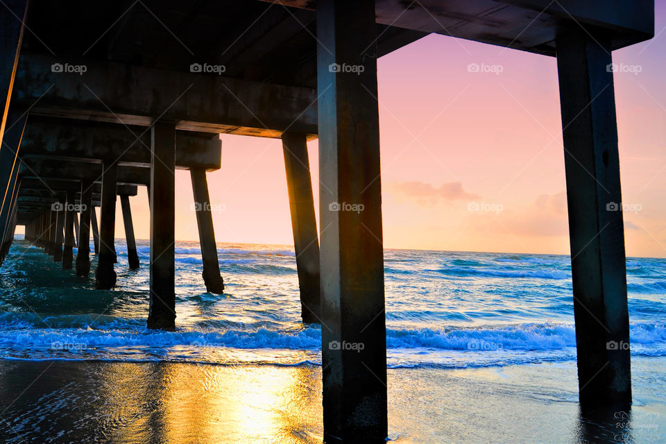 under the pier