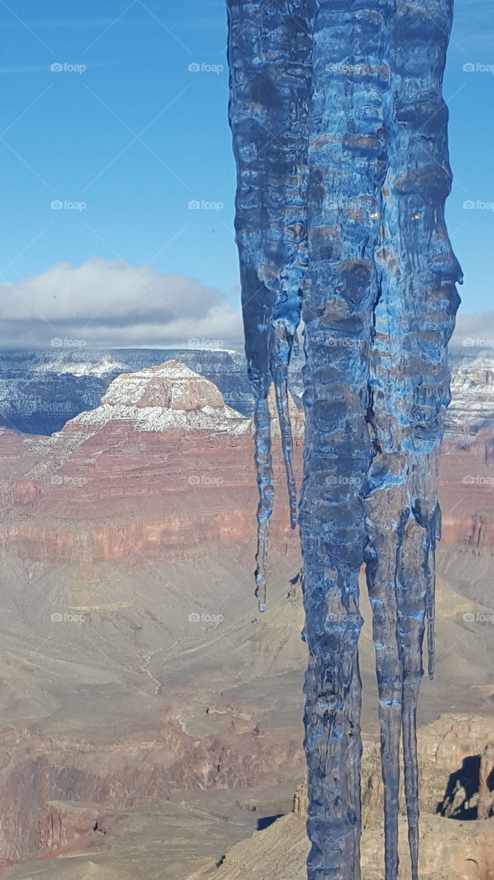 Ice cycles at the Grand  Canyon