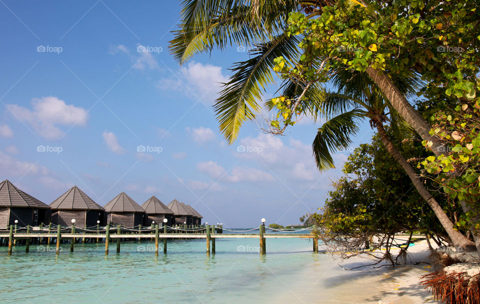 Resort in the Maldives. 