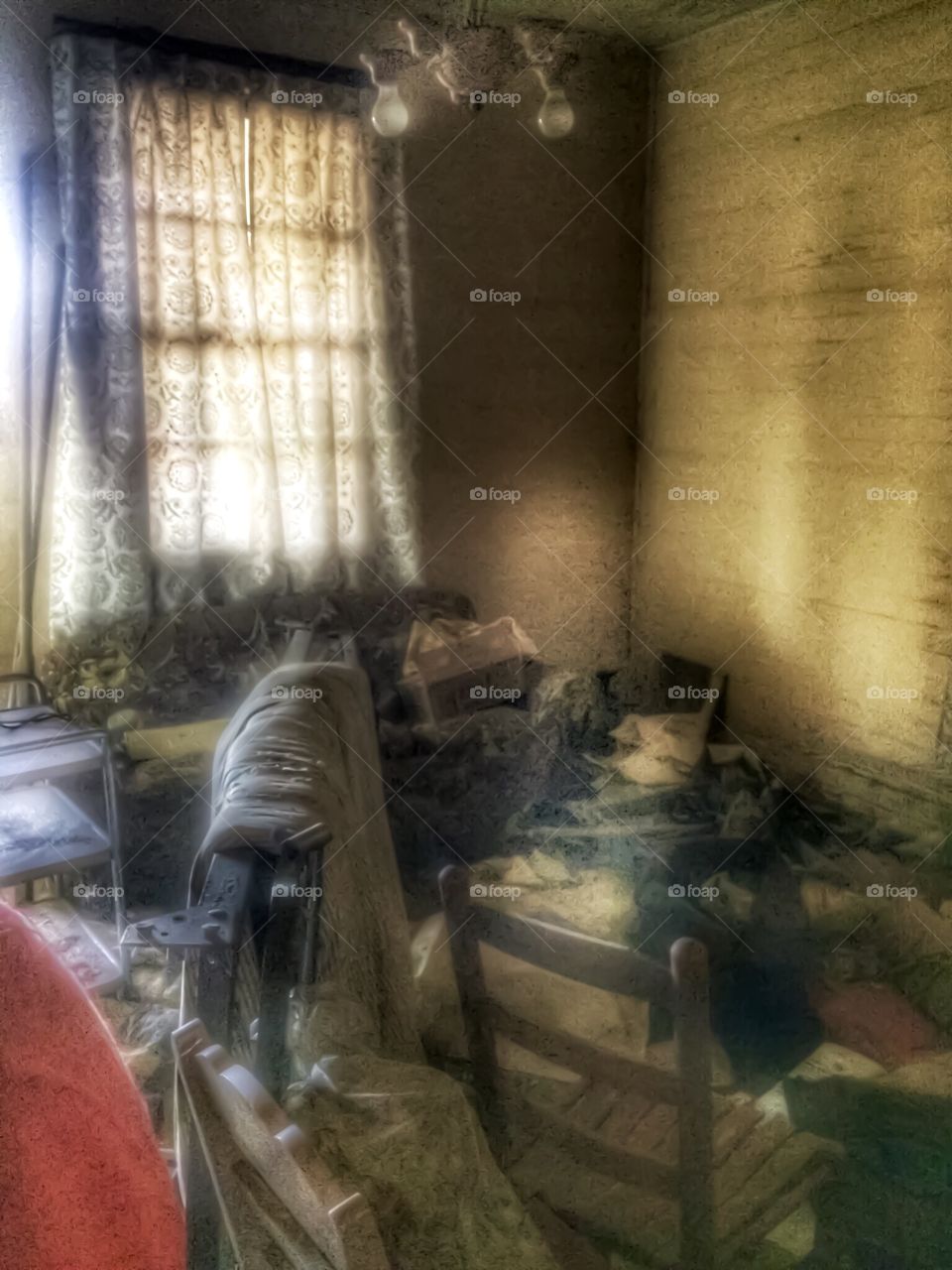 Abandoned, dark and grainy 