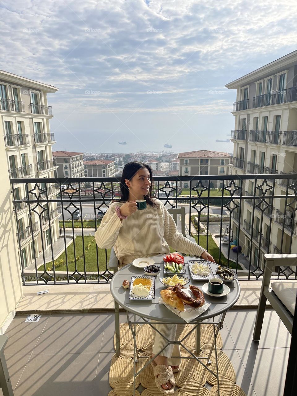 Turkish Breakfast with a View