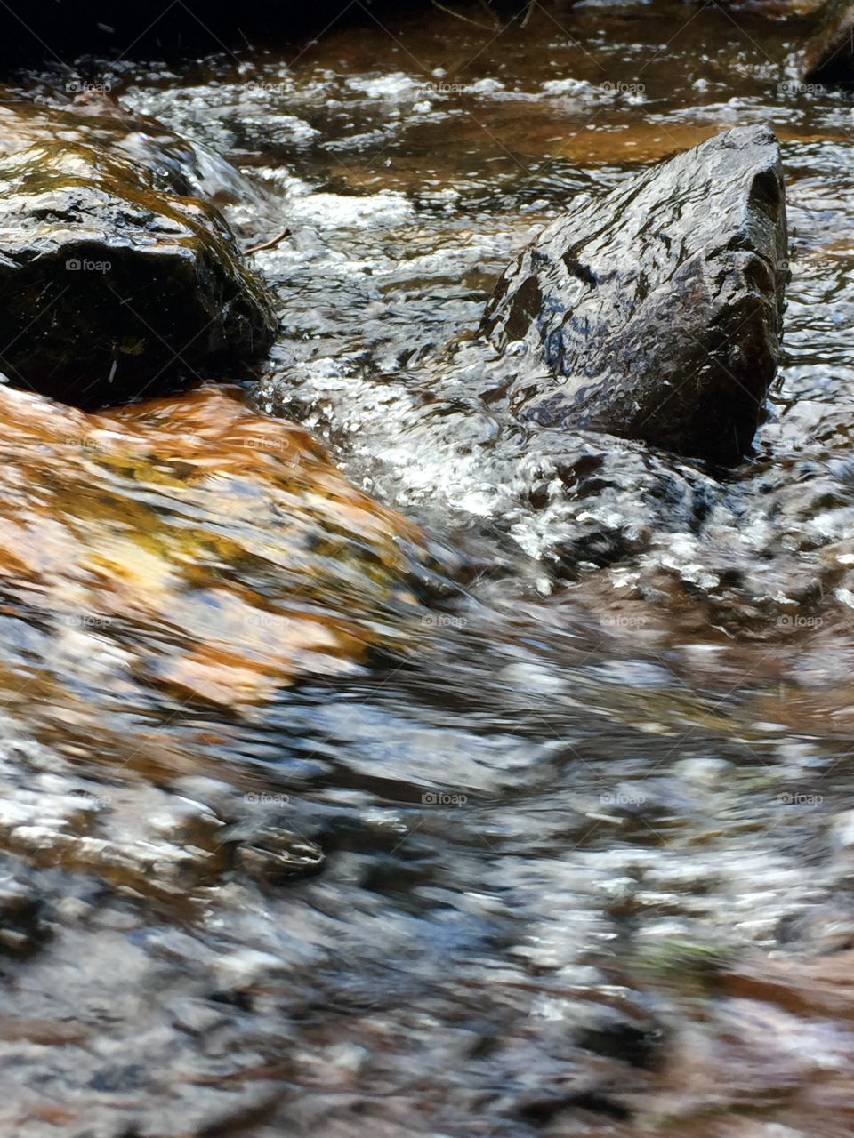 Rushing water