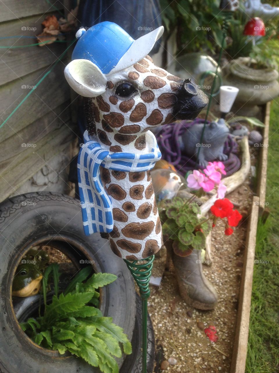 Garden ornaments giraffe