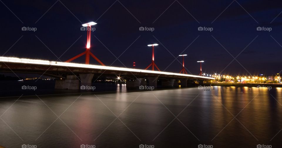 city night river architecture by ndia