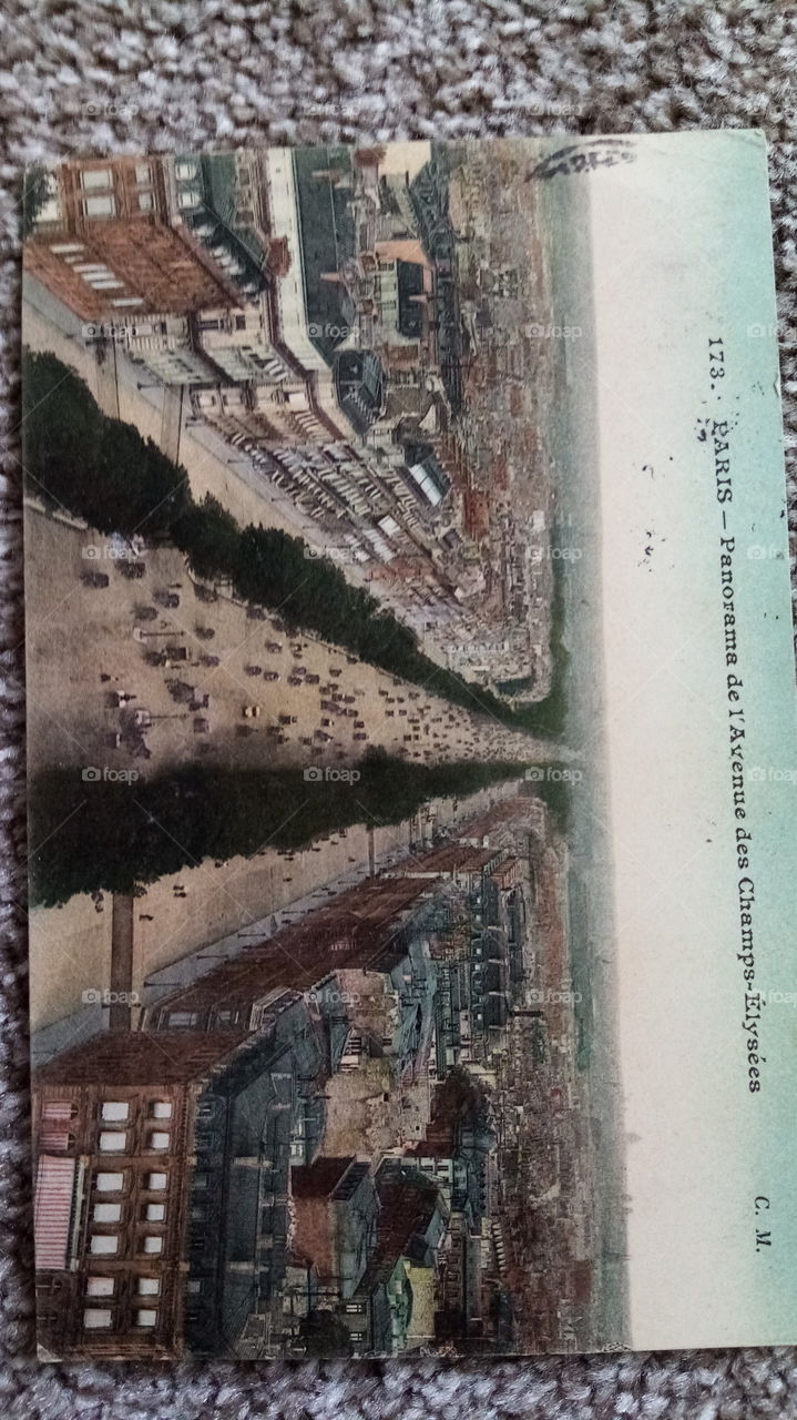 Postkarte Paris, vor 1915