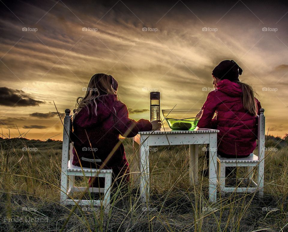 A table for two with view 