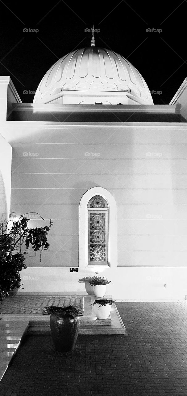 Mosque in Black and white