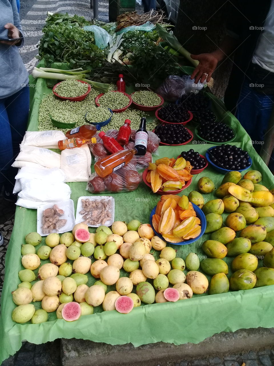 fruits.  street market