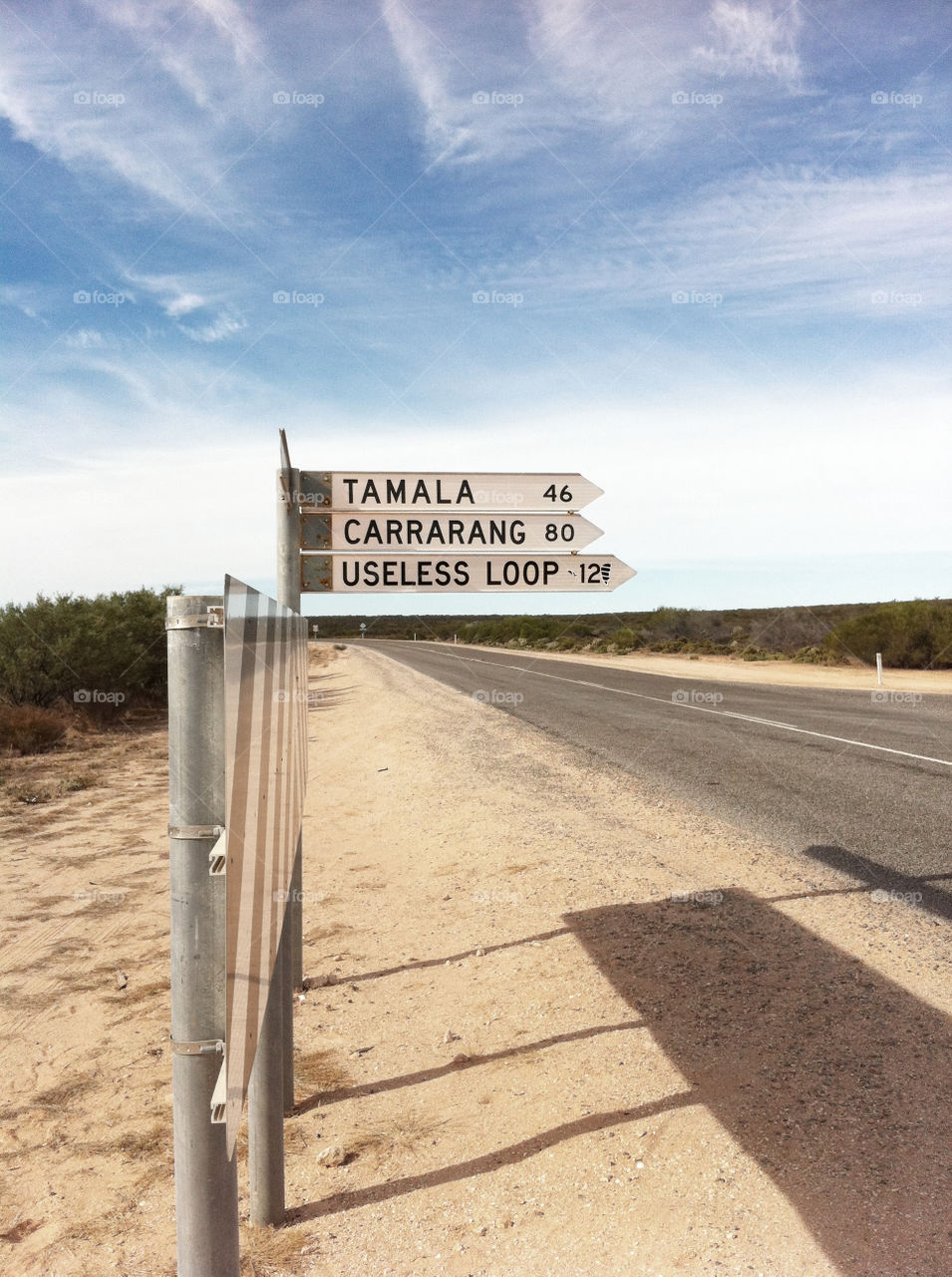 Useless loop street sign australia 2