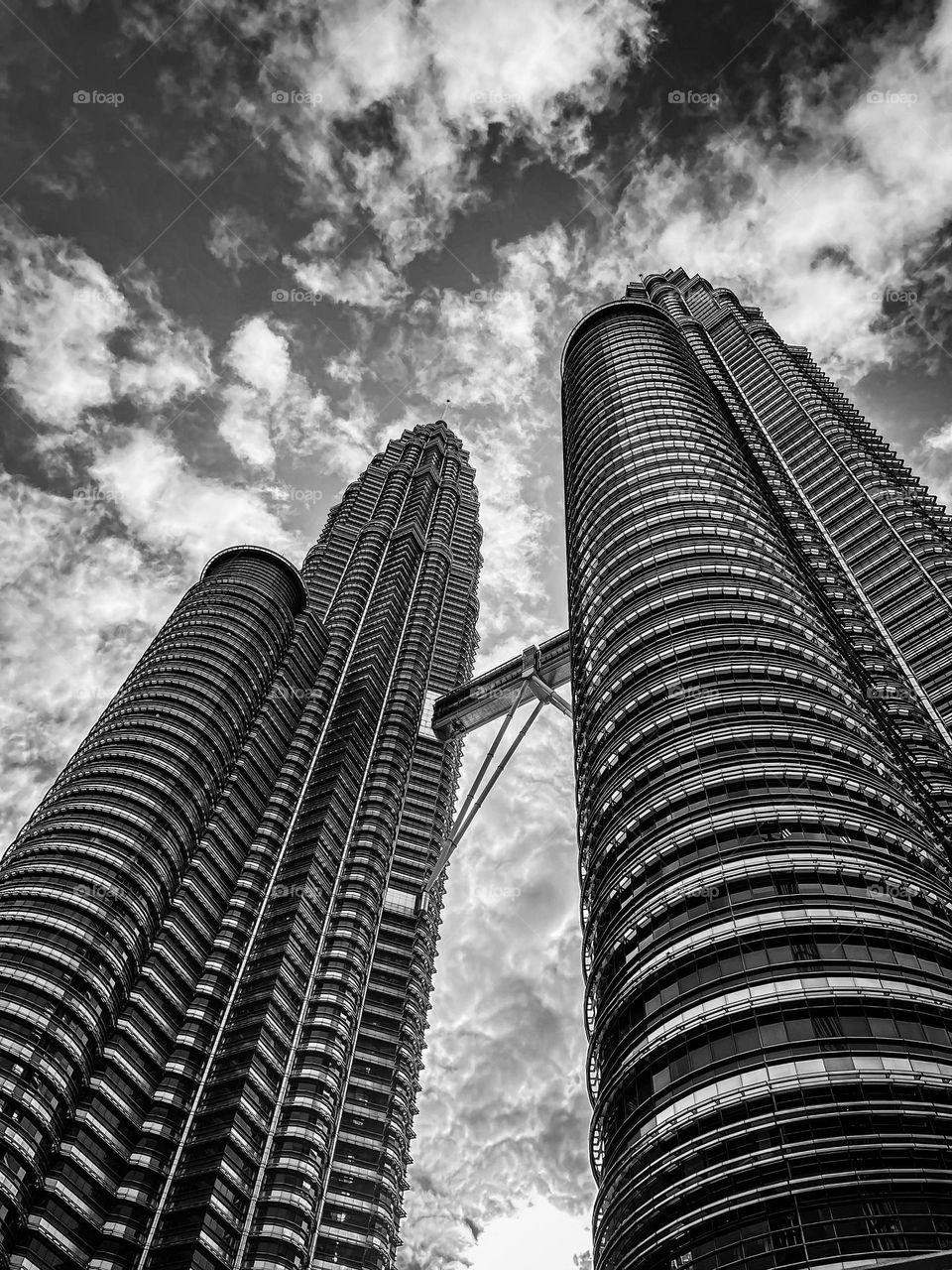 Kuala Lumpur City Centre building view from below