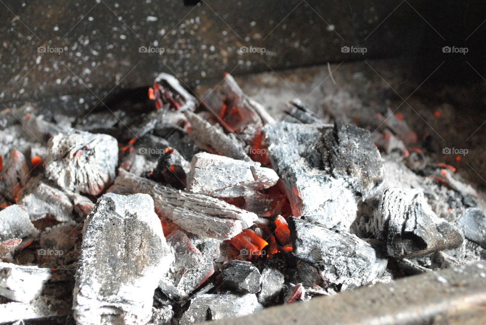 charcoal burning