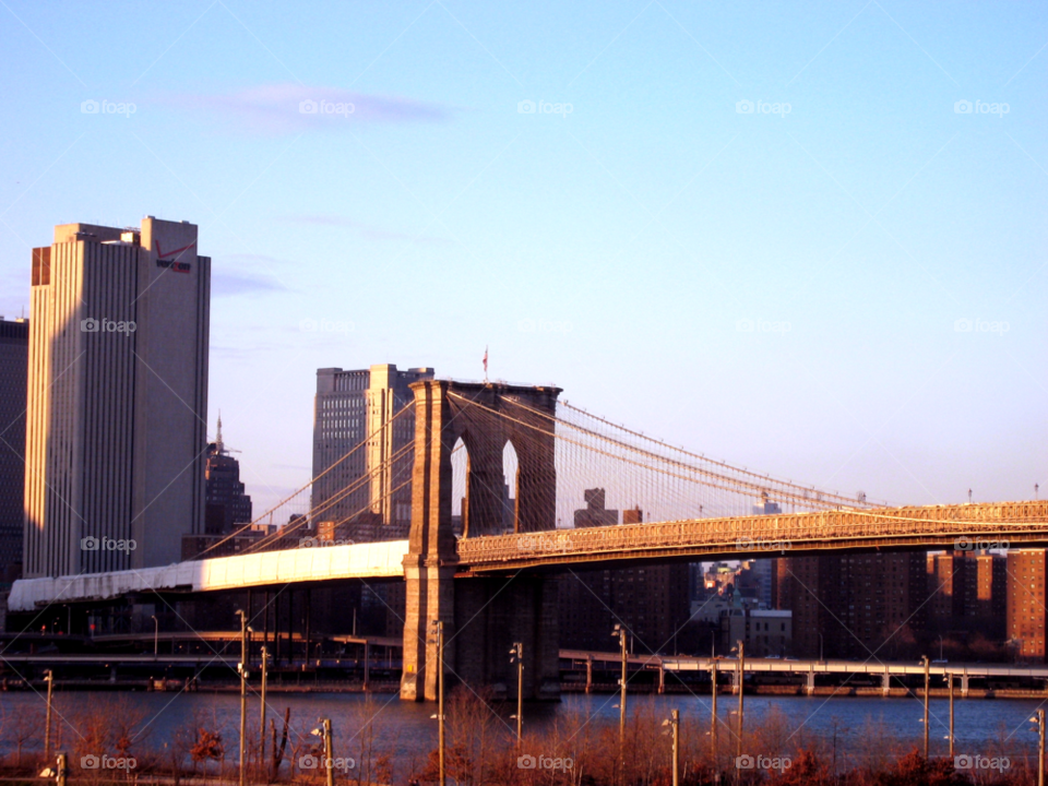 new york sky sunny water by vincentm