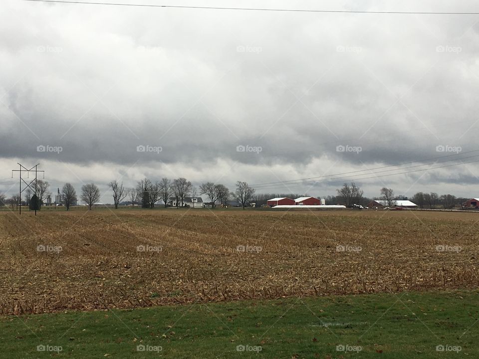 Farm, stormy, weather 