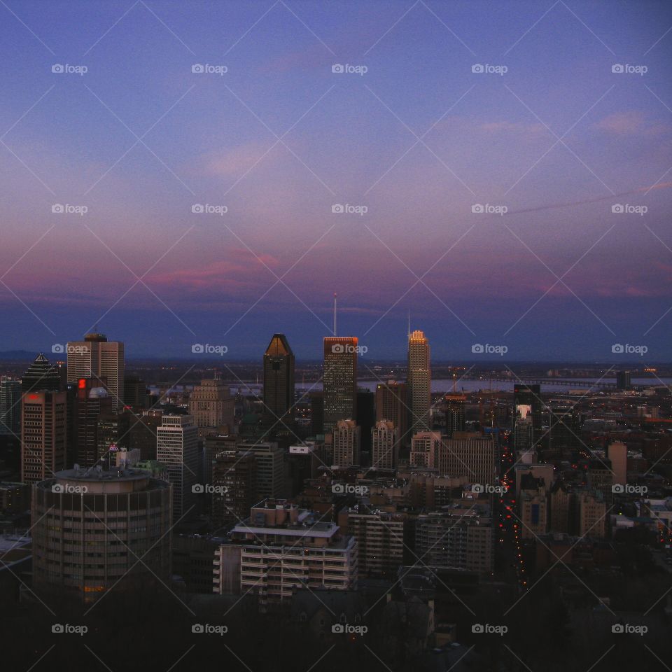 Scenic view of montreal city