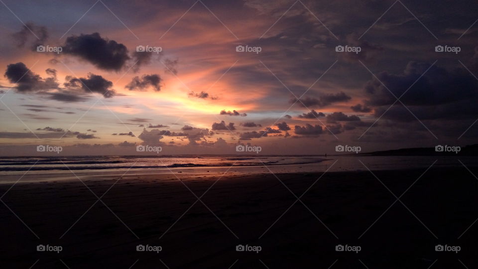 parangtritis beach's sunset
