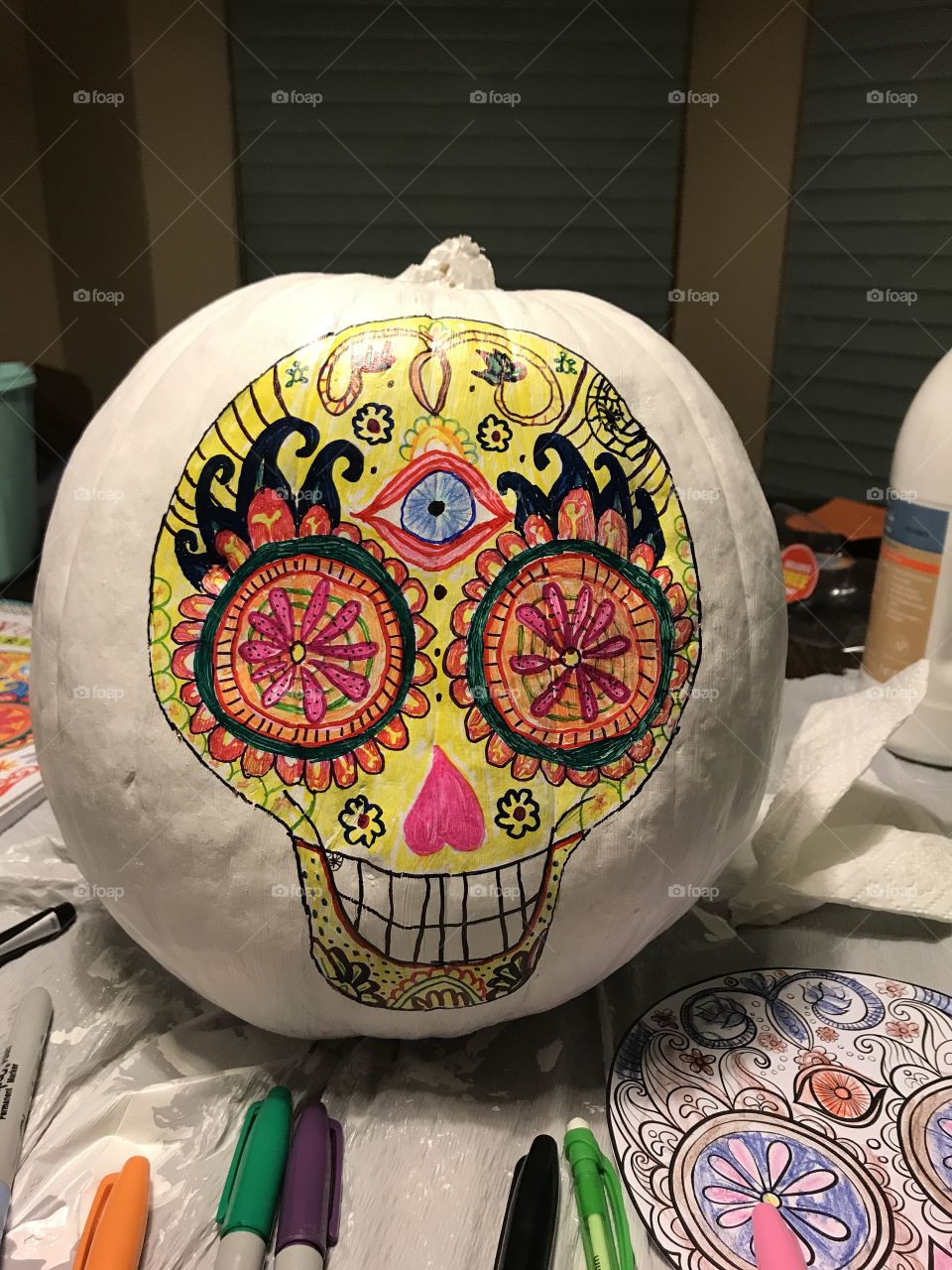 Halloween, pumpkin, eye ball, day of the dead 