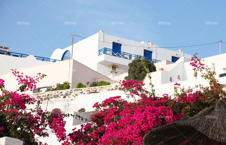 Santorini in Greece. 