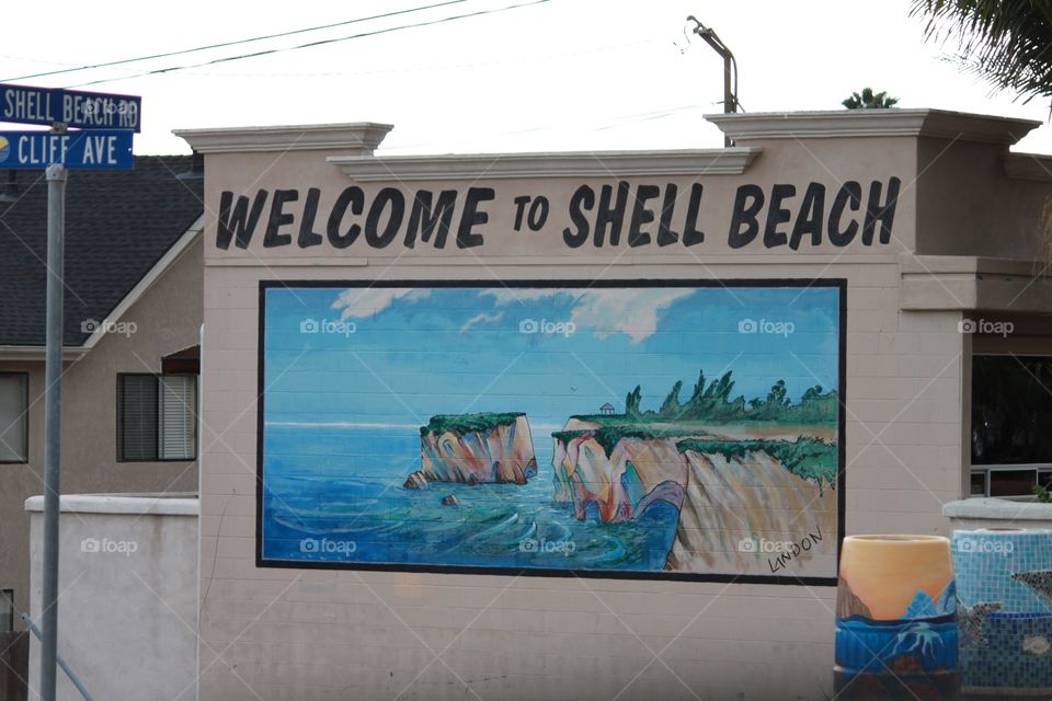 Shell beach California 