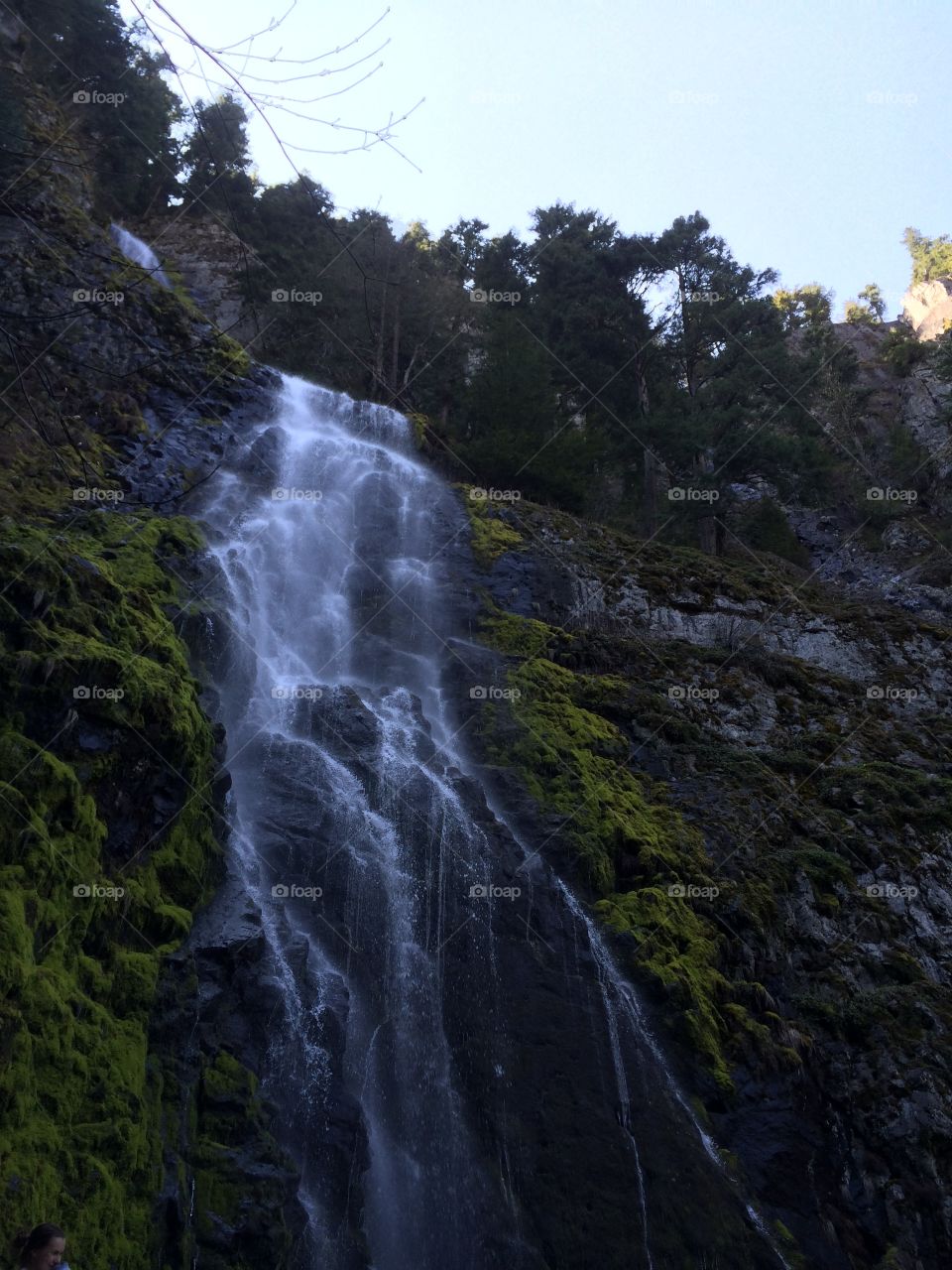 Waterfall . Waterfall in greenwater WA