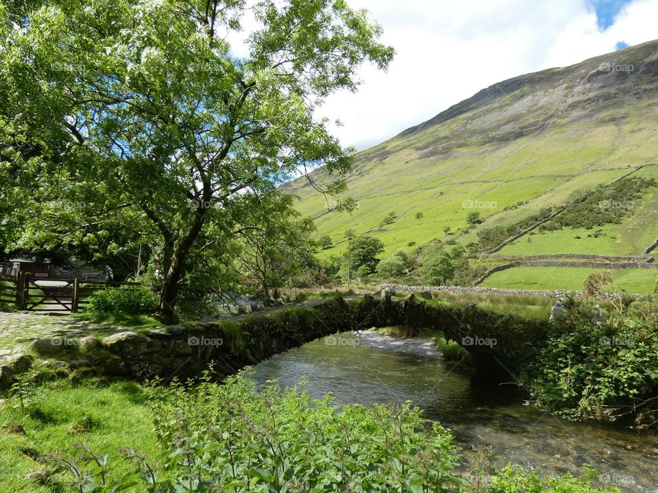 A scenic view over the Lake District 