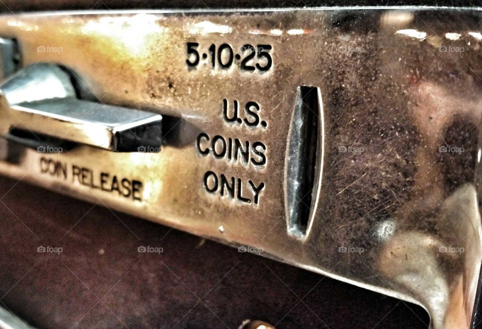 Old Phone Booth Coin Slot