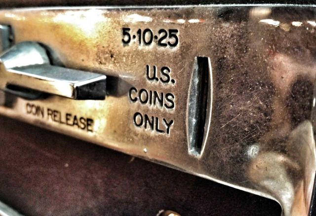 Old Phone Booth Coin Slot