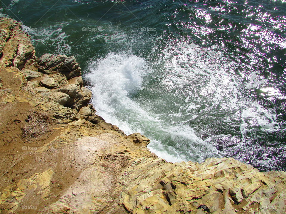 Santa Cruz beach cliff