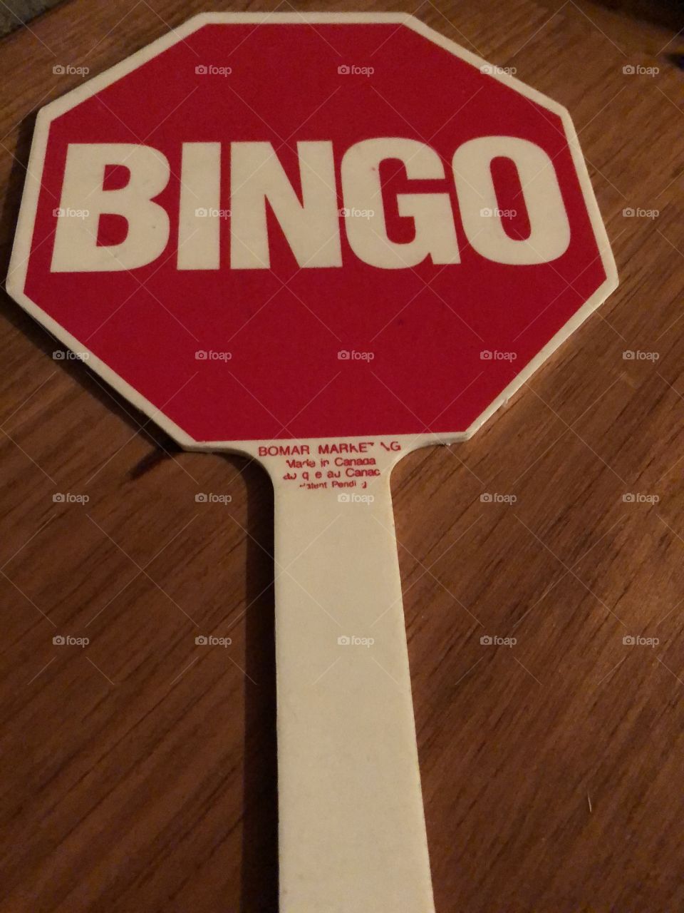 Bingo paddle