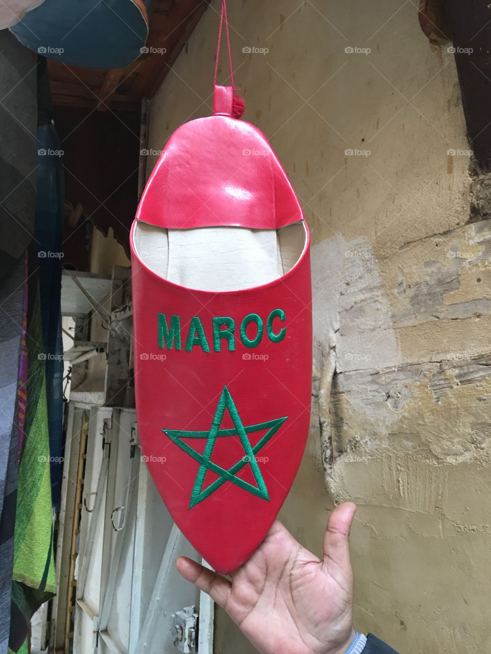 Giant shoe in Morocco 
