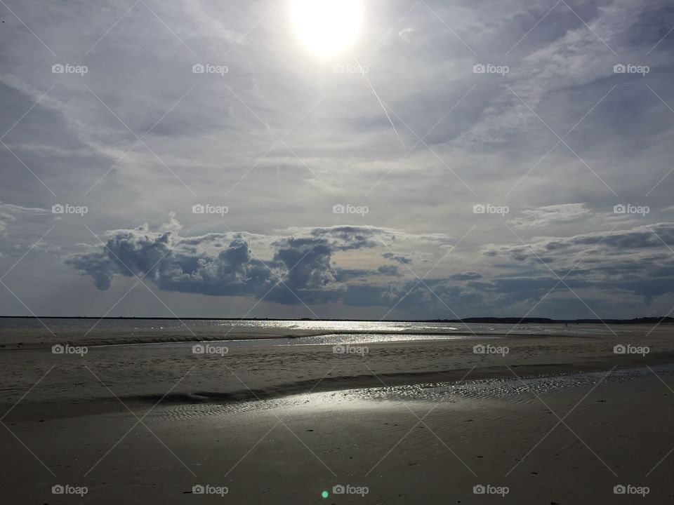 Clouds at the beach