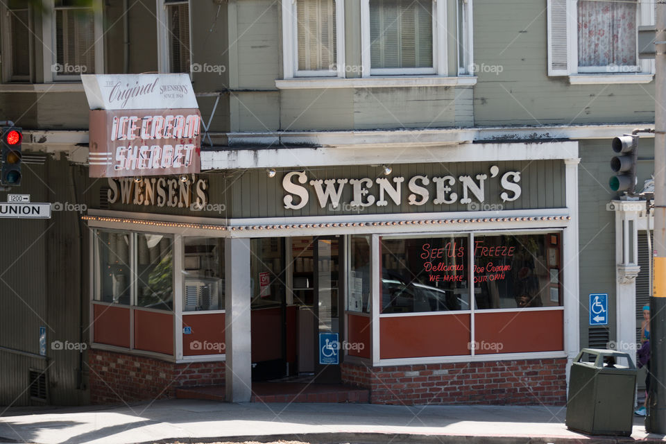 Original first Swensen's store in San Francisco CA