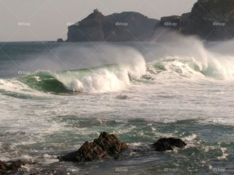 mar enfurecido Santander