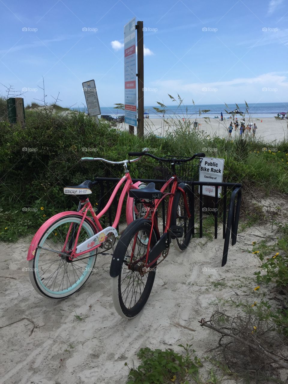 Bikes at the beach