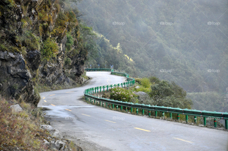 Road in Himalayas 