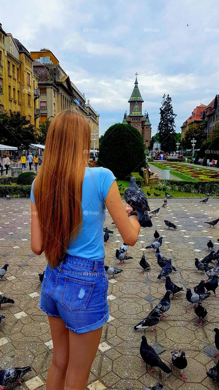 summer blue outfit