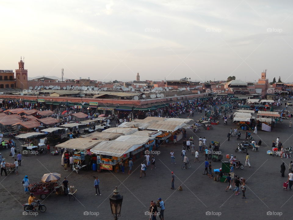 The medina after break fast in Marrakech 