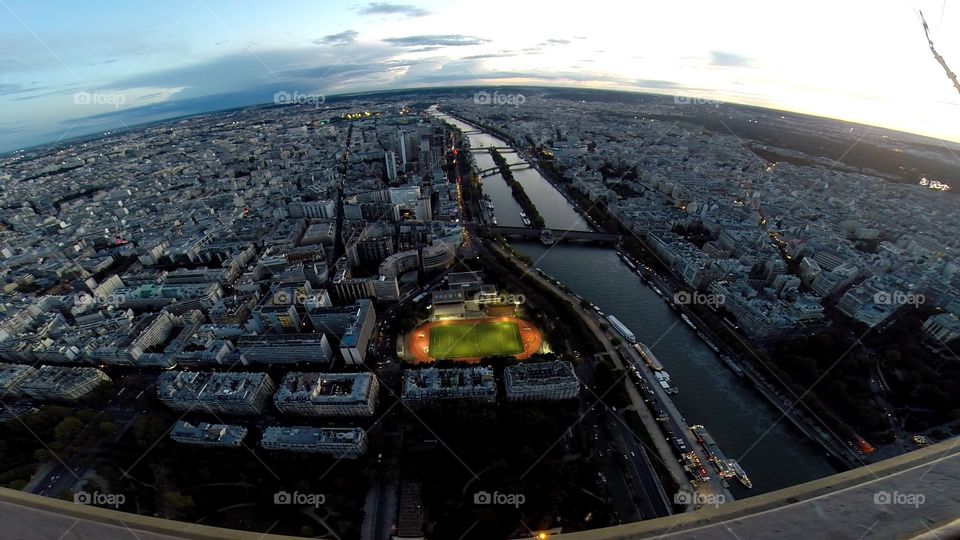 Paris from  Eiffel  tower