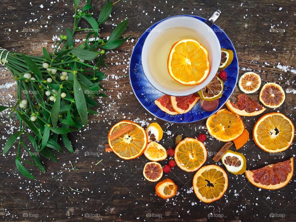 orange and cinnamon tea